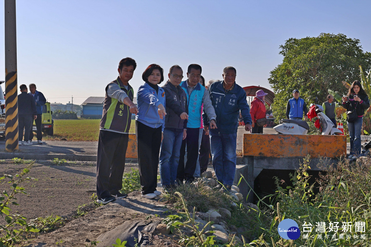 雲林縣大埤鄉舊庄農地重劃區3條農水路修繕工程正式開工／翻攝照片