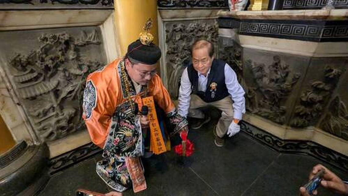 台南安平天后宮動土修漏水
