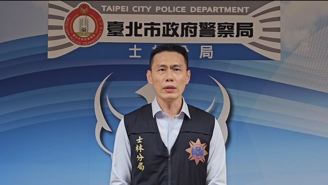 士林分局偵查隊長許文鋒表示將加強巡邏校園安全防護,確保師生及居民的生命財產安全。(記者 黃荷琇翻攝)
