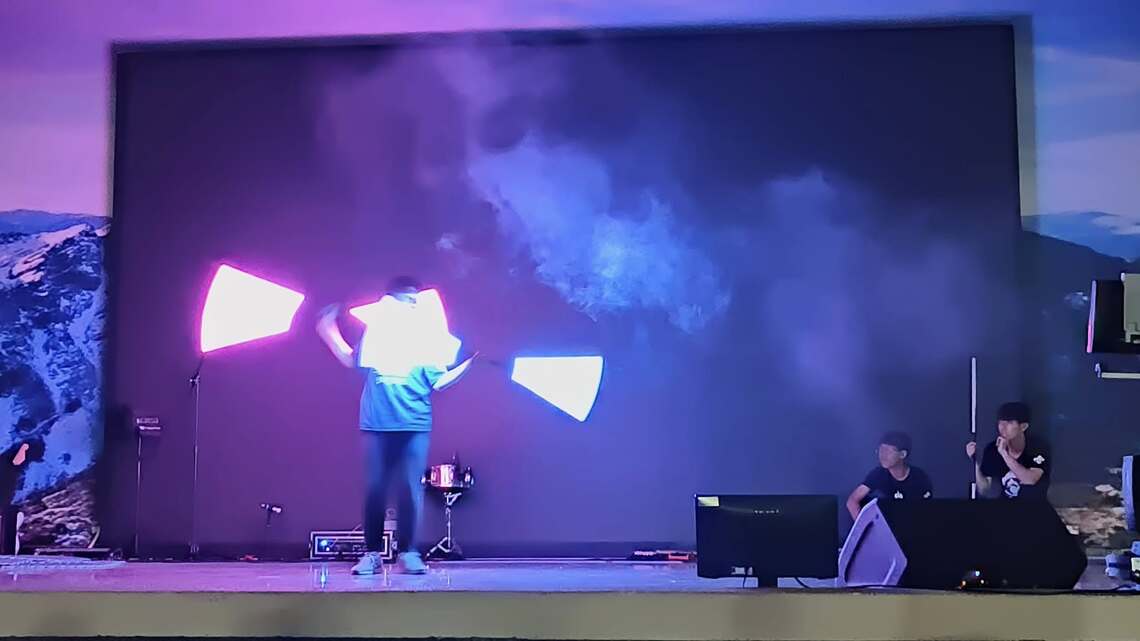 屏東高工童軍社 校慶晚會燈球表演 原來有傳承