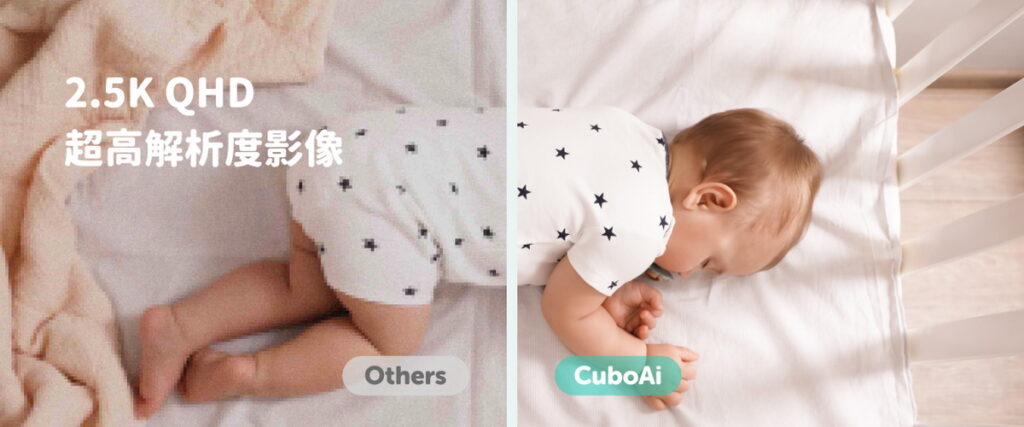  CuboAi 第三代寶寶攝影機配業界最高 2.5K QHD 超高解析度影像