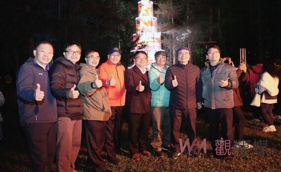 惠蓀林場希望之樹點燈 閃耀至2025年3月