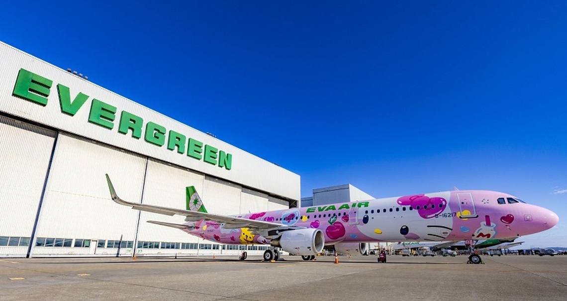 長榮航空Hello Kitty「粉萌機」期間限定 快閃高雄-香港航線