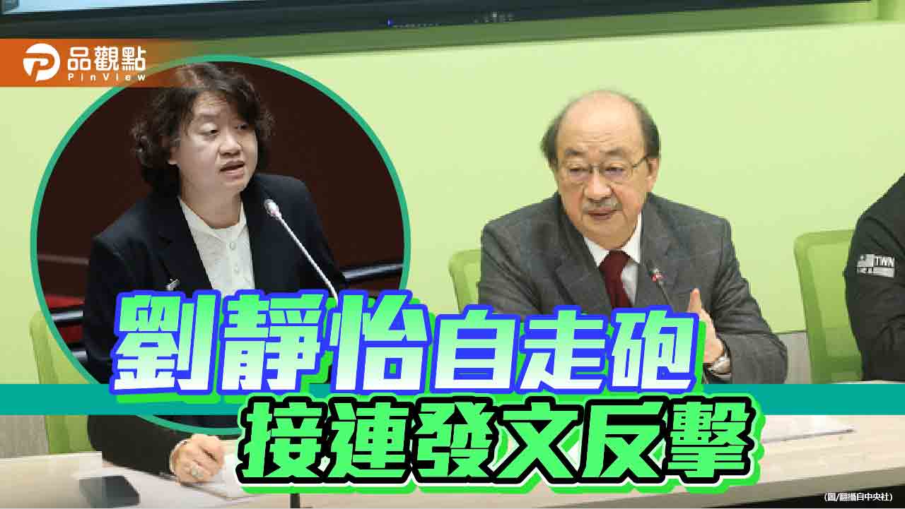 不甘被抹黑賣台戰犯、情緒失控　劉靜怡發文自清砲轟民進黨團