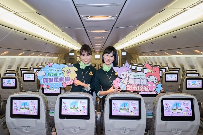 與三麗鷗明星暢遊花都 長榮航空Hello Kitty「糖果機」甜蜜亮相 68 S 83976295