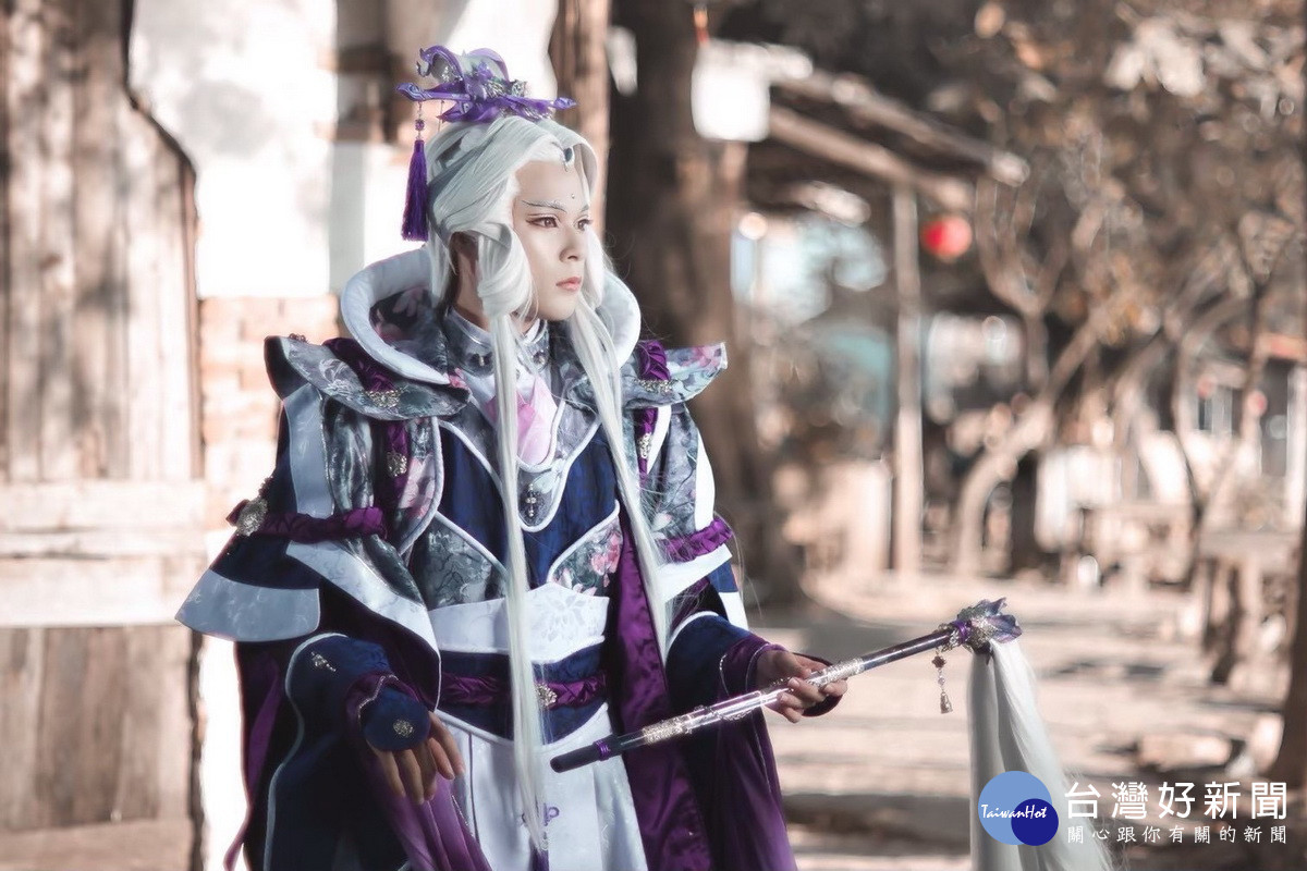 2025梅花季活動COSPLAY團隊打扮成霹靂布袋戲偶模樣。<br /><br /> 