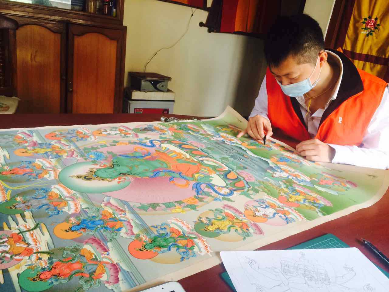 心靈之眼 由西方美術轉習唐卡 / 因看見那道金色的光   神秘之光打開心眼