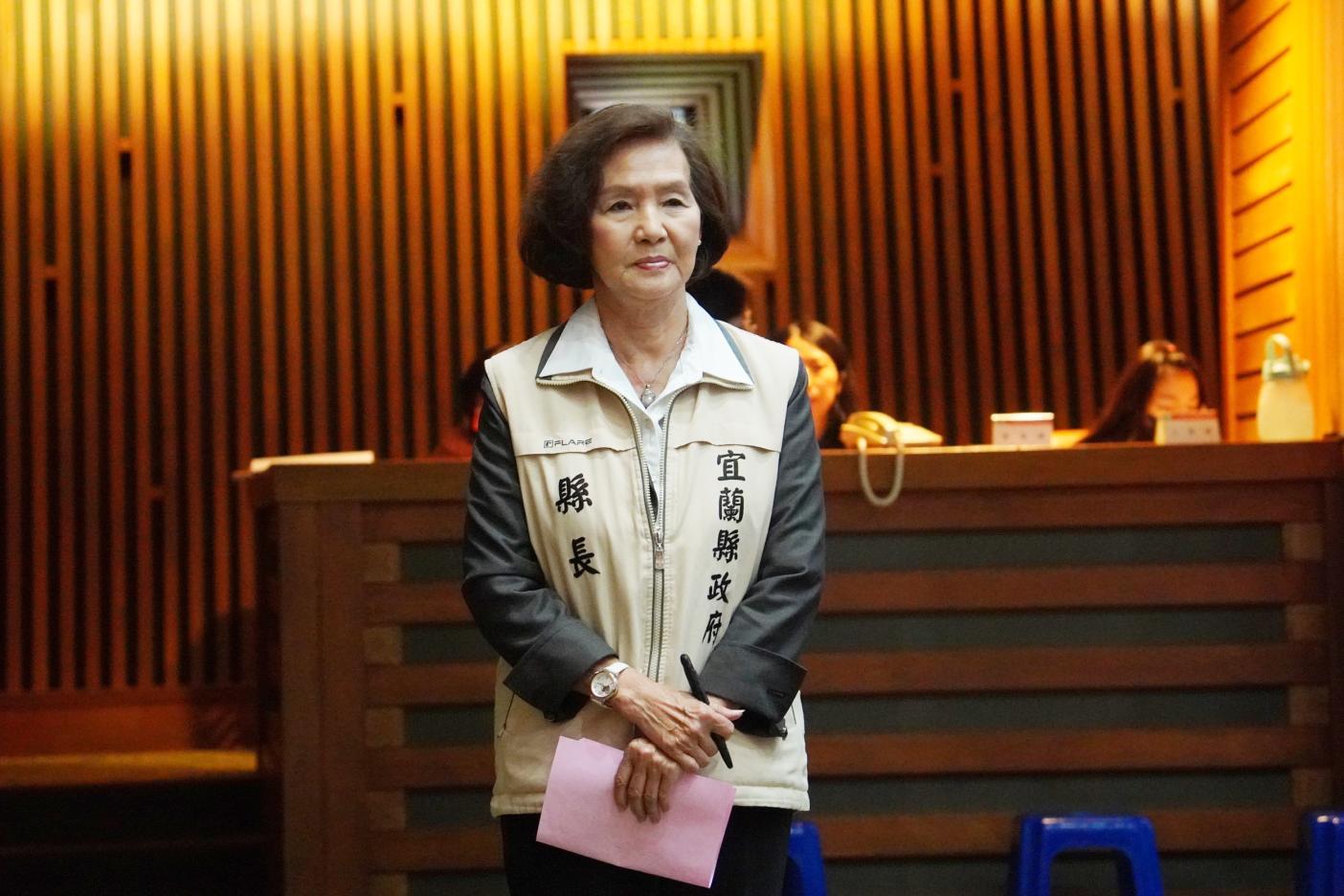 宜蘭縣長林姿妙(右)一審遭判12年6月後依法將停職。資料照片