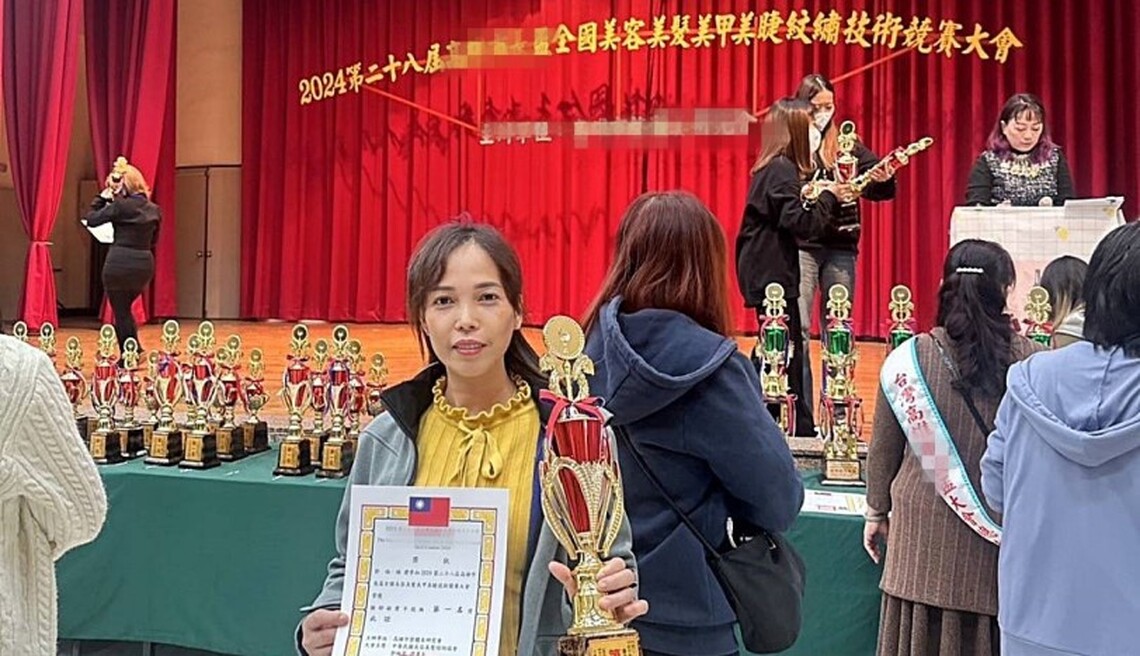 新住民變身美容美髮達人  高市勞工局助攻摘冠