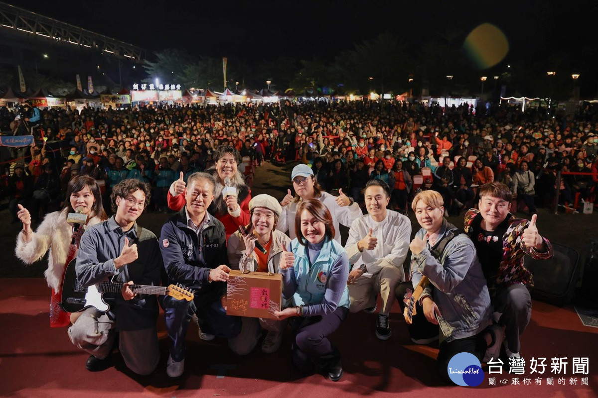 2024幸福田中歲末跨年晚會 現埸數千名民眾齊聚一起迎接跨年倒數