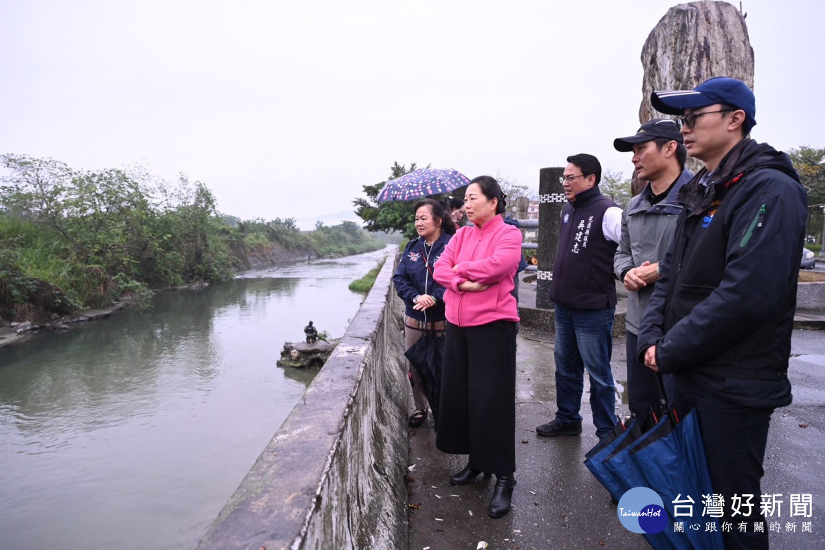 徐榛蔚視察縣內排水工程　保障鄉親生命財產安全
