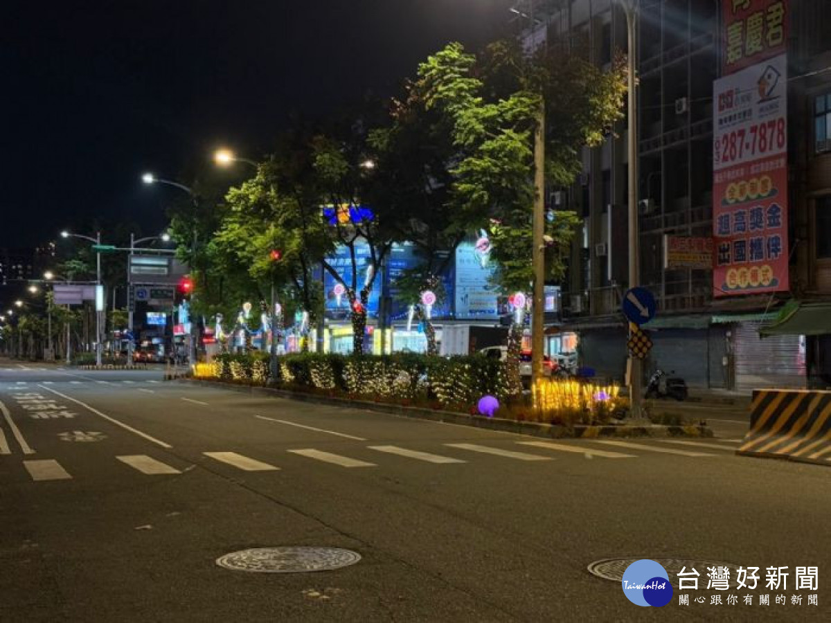 中壢新明市場前明德路分隔島華麗大變身。<br /><br /> 