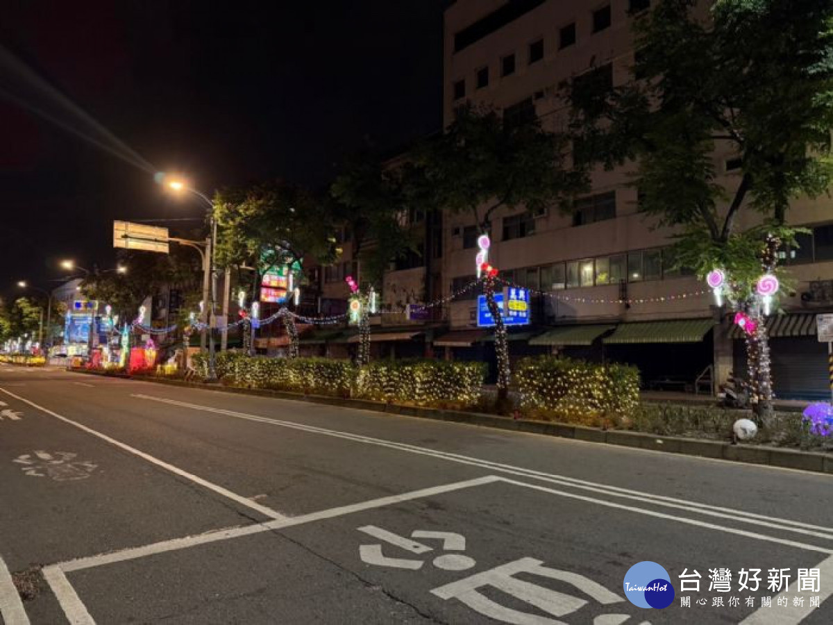 中壢新明市場前明德路分隔島華麗大變身。<br /><br /> 
