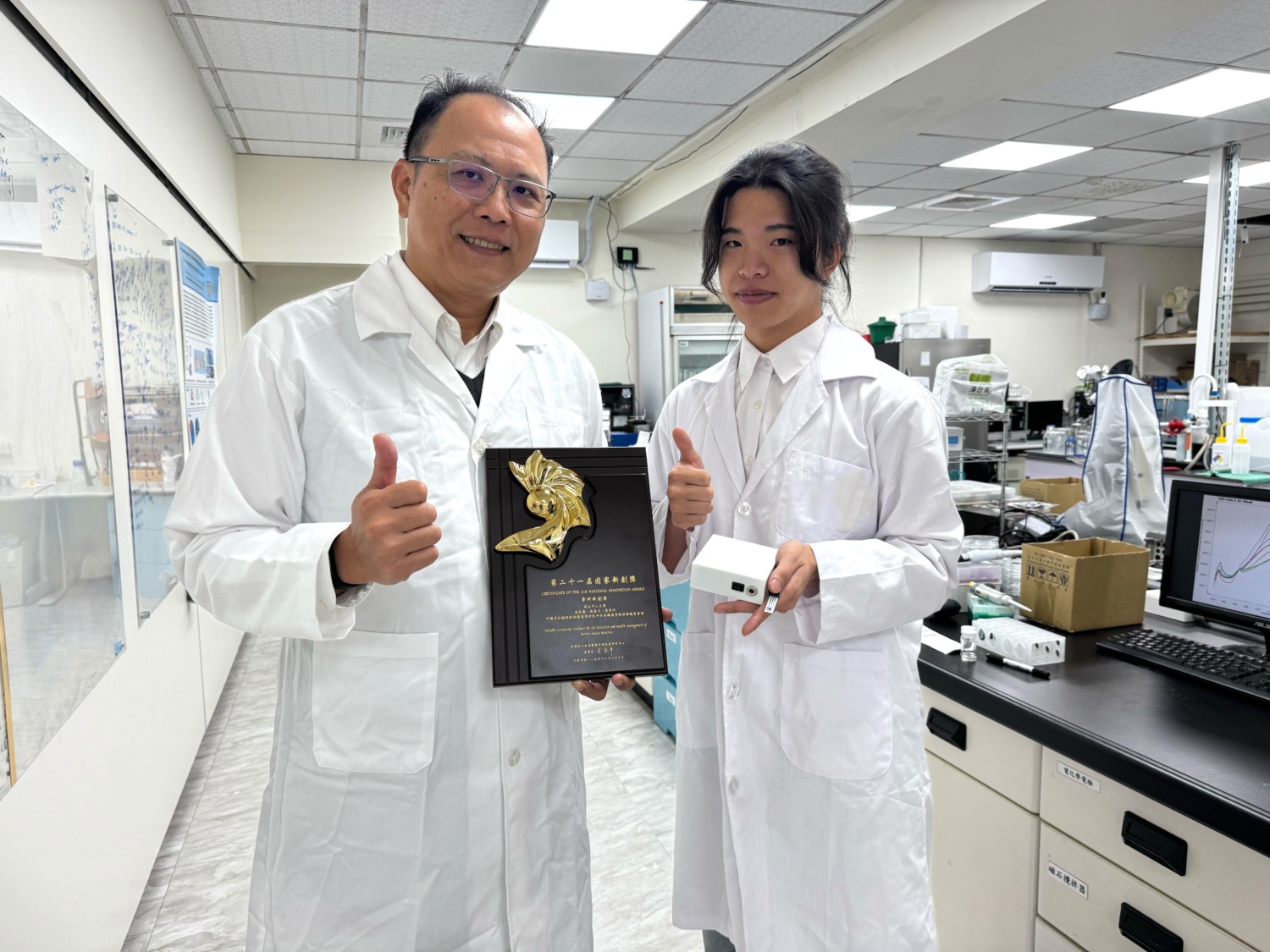 1分鐘快篩提升牛乳產值 中山大學榮獲國家新創獎