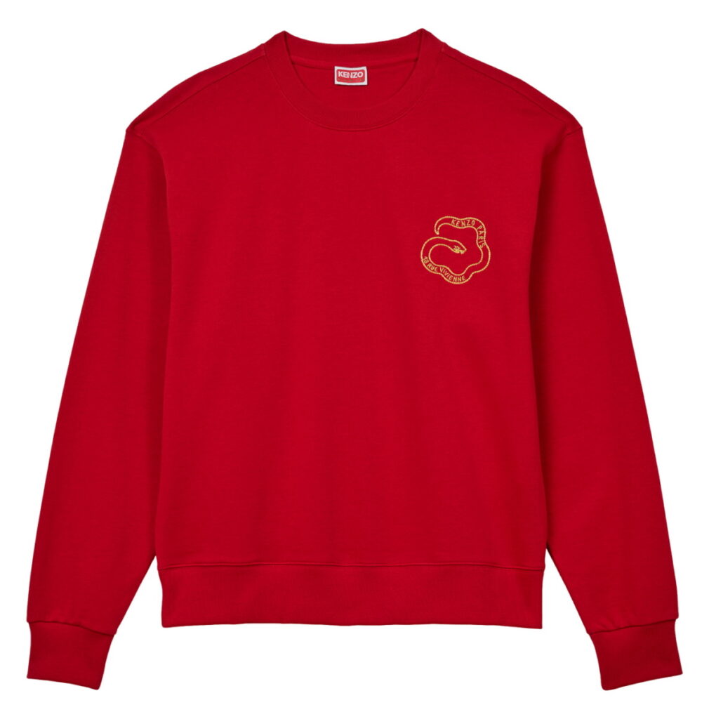 微風信義-KENZO CNY限定 法國紅蛇舞花影衛衣,推薦價13.300元