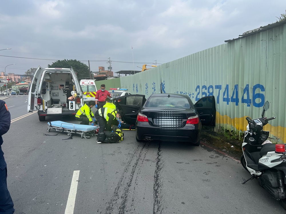 AB車攔查不停衝撞員警 警開槍制止通緝犯中彈送醫 229 cnews204250106a05