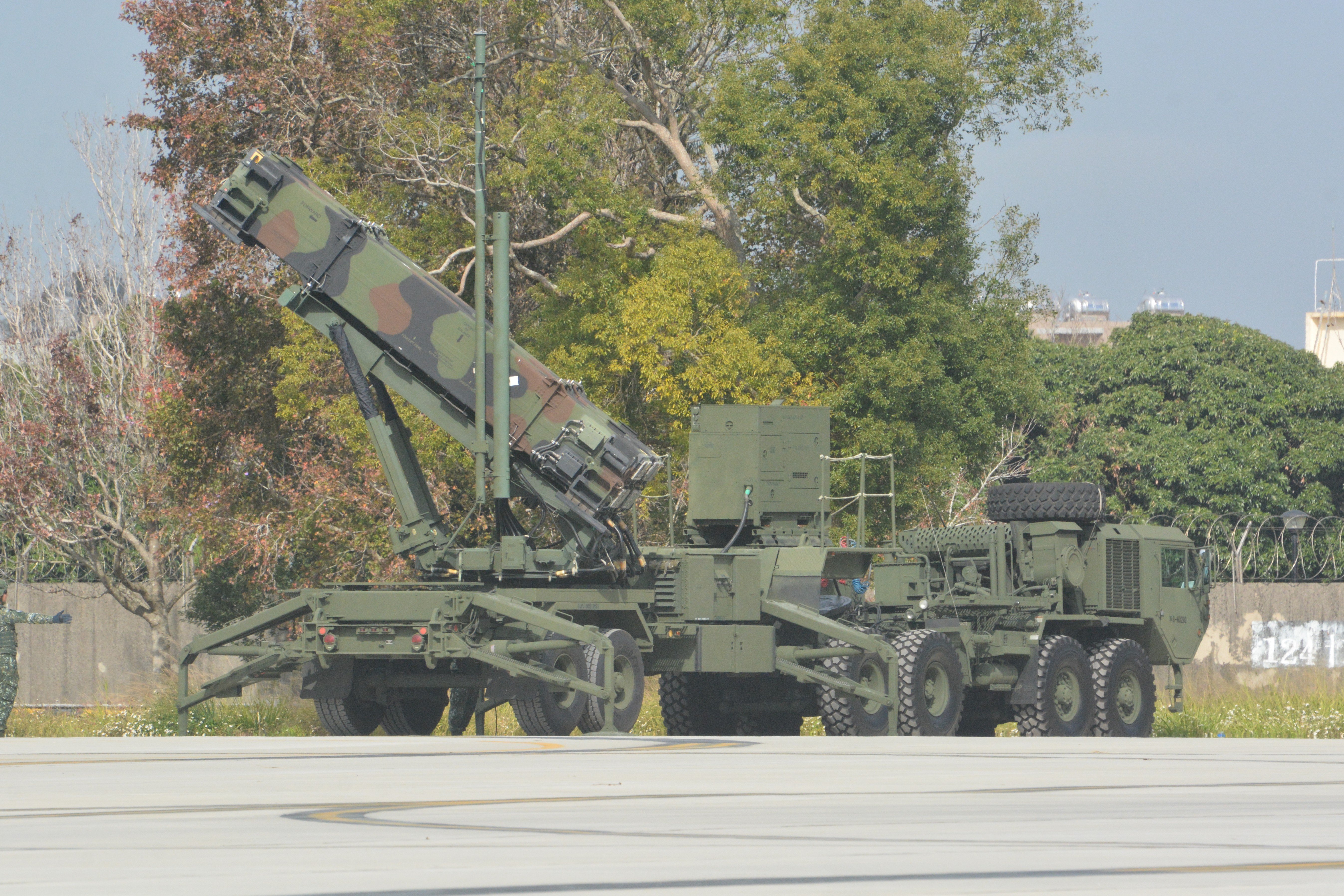 空軍首度公開愛國者三型防空飛彈連,展現捍衛領空能力與決心。王烱華攝