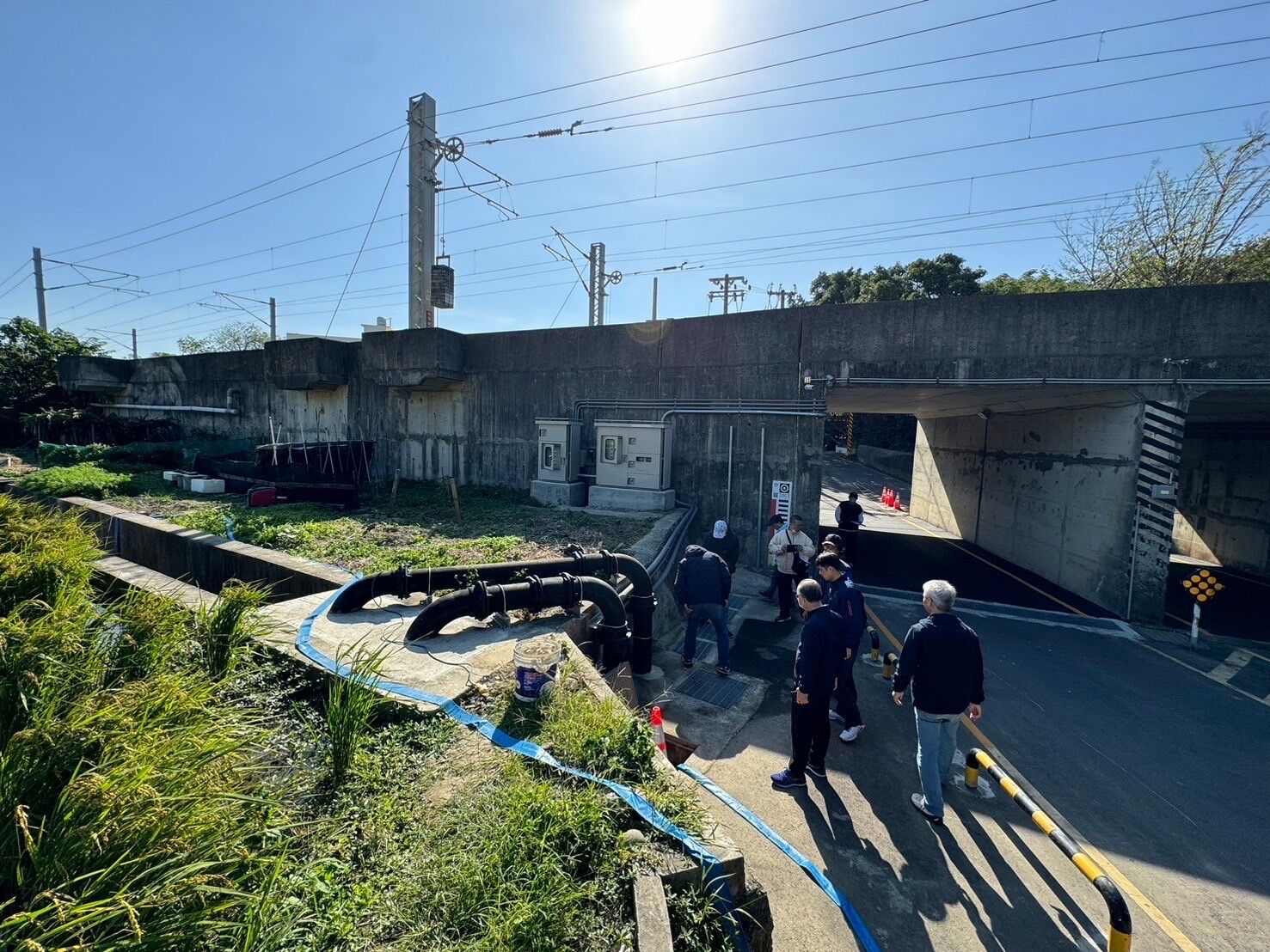 新竹市府強化全中興地下道排水與抽水設備,有效提升抽排能力,解決強降雨積水困擾。(圖/記者林照東翻攝)