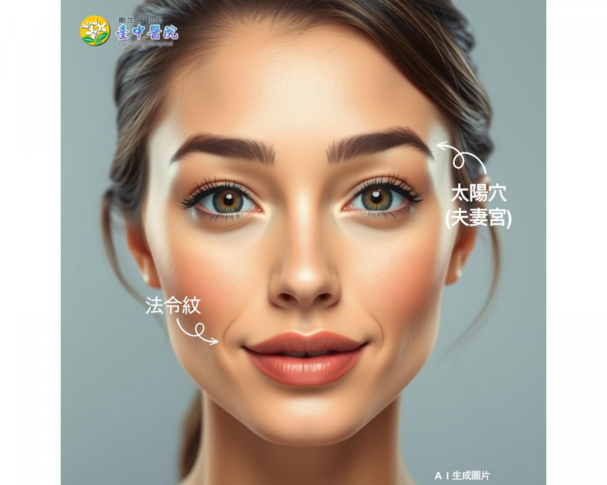 個案接受治療部位AI示意圖