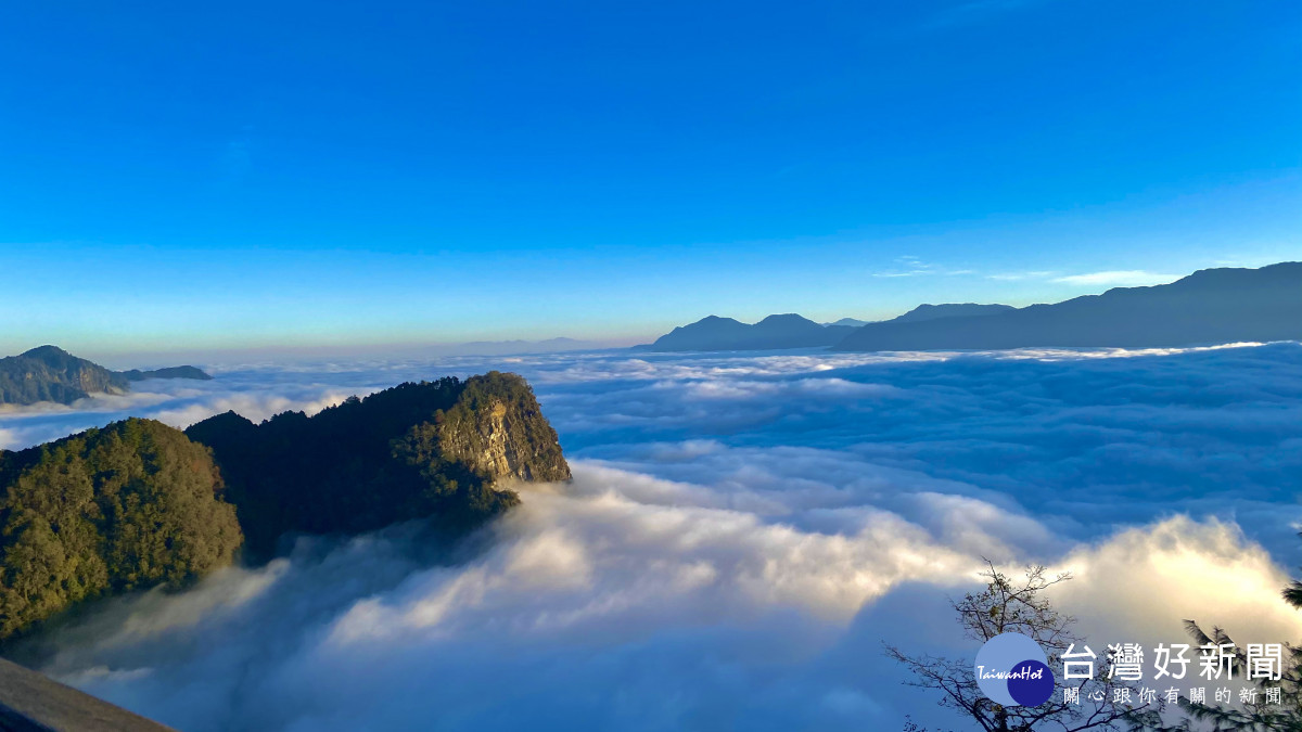 阿里山森林遊樂區祝山觀日平台雲海/嘉義縣府提供