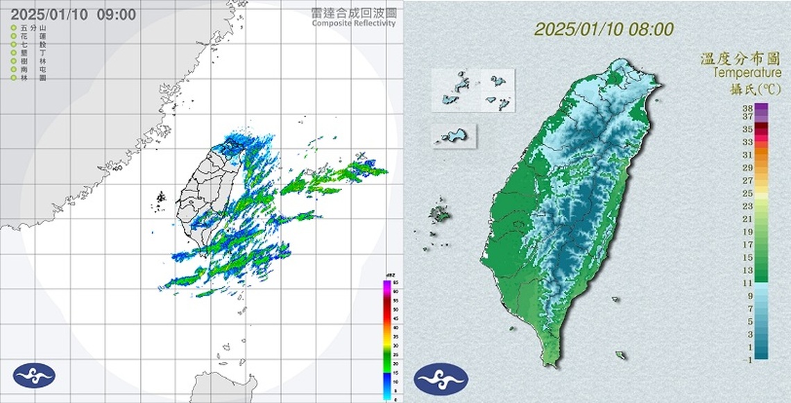 週五持續急凍！嘉義以北下探10度