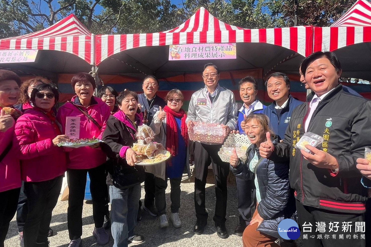 桃園市長張善政出席「114年度大園區慶祝農民節大會」。<br /><br />