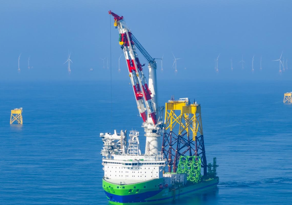 ▲圖;台船環海為台灣落實離岸風電海事工程本土化政策表現出亮眼之成績單。(台船公司提供)