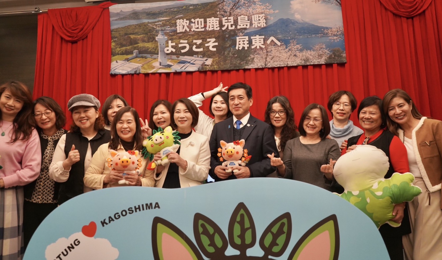 屏縣與日本鹿兒島縣歡慶晚宴、體驗墾丁大街濃厚人情味