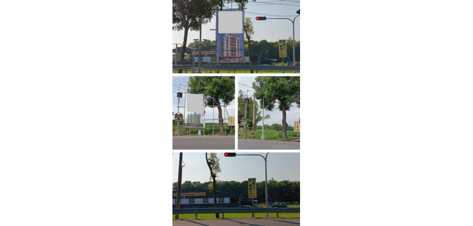 路口遇到礙執行拆除違規大型廣告物 有效降低交通事故