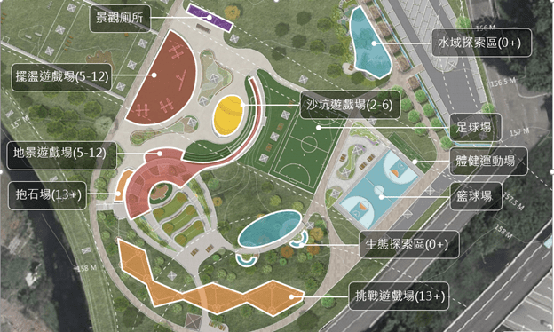 平鎮運動公園打造特色遊戲場 亮點一次看 76 圖2 全區規劃配置圖