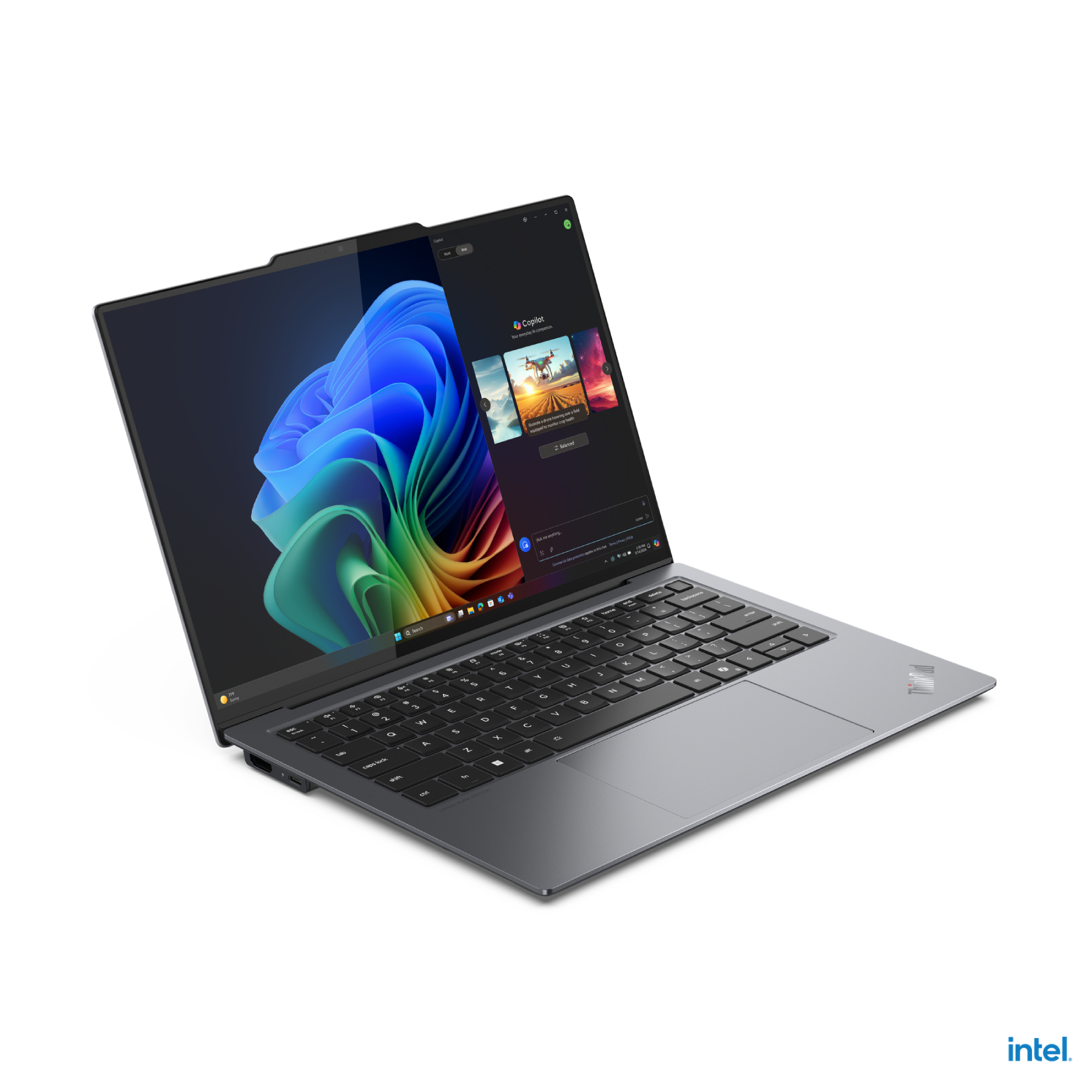 thinkpad X9 Aura Editions搭載intel Core Ultra處理器,內建lenovo Ai Now等先進ai工具,實現任務自動化與工作流程優