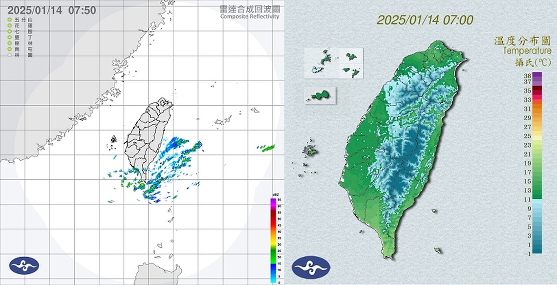 今晨新竹峨嵋6.7度!白天回暖溫差大 入夜大陸冷氣團再南下
