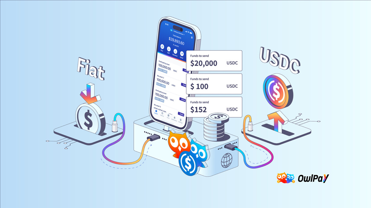 ▲OwlPay Wallet Pro 現已在美國等全球主要市場的 iOS 與 Android 平台上架,實現法定貨幣與 USDC 美元穩定幣間的無縫轉換。(圖/奧丁丁集團提供)
