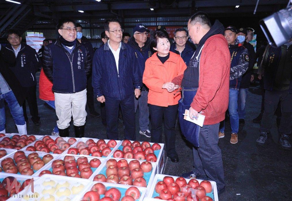 中市盧秀燕春節前視察魚市、果菜市場 關心供需加強調配量 - https://www.watchmedia01.com