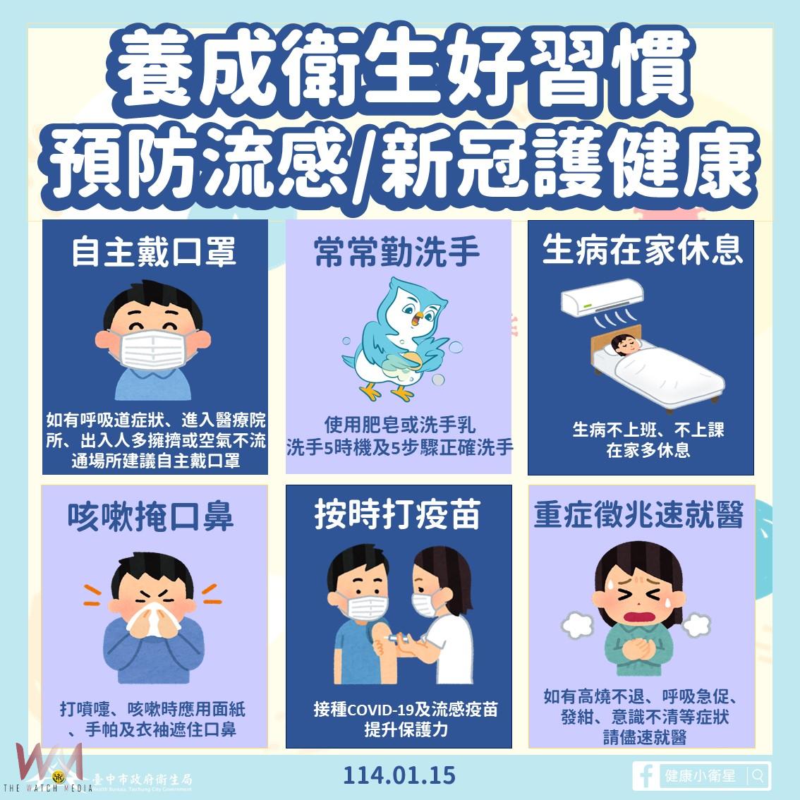 中市19家醫院開設春節傳染病特別門診 市民朋友健康安心過好年 - https://www.watchmedia01.com