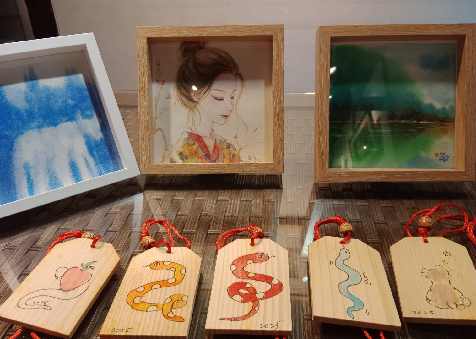 竹東蕭如松藝術園區推出祈福卡等多元而豐富的文化體驗活動。(圖/記者黃溎芬攝影)