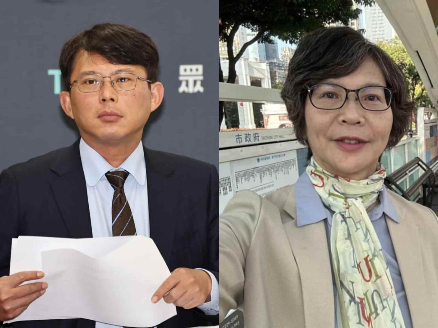 民眾黨主席補選登記截止,由黃國昌對決蔡壁如。林啟弘攝、蔡壁如臉書