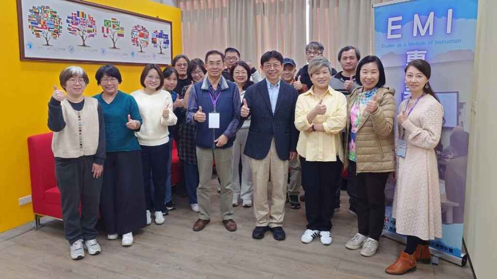 ▲大葉大學舉辦EMI精進教學實務工作坊。（記者林明佑翻攝）