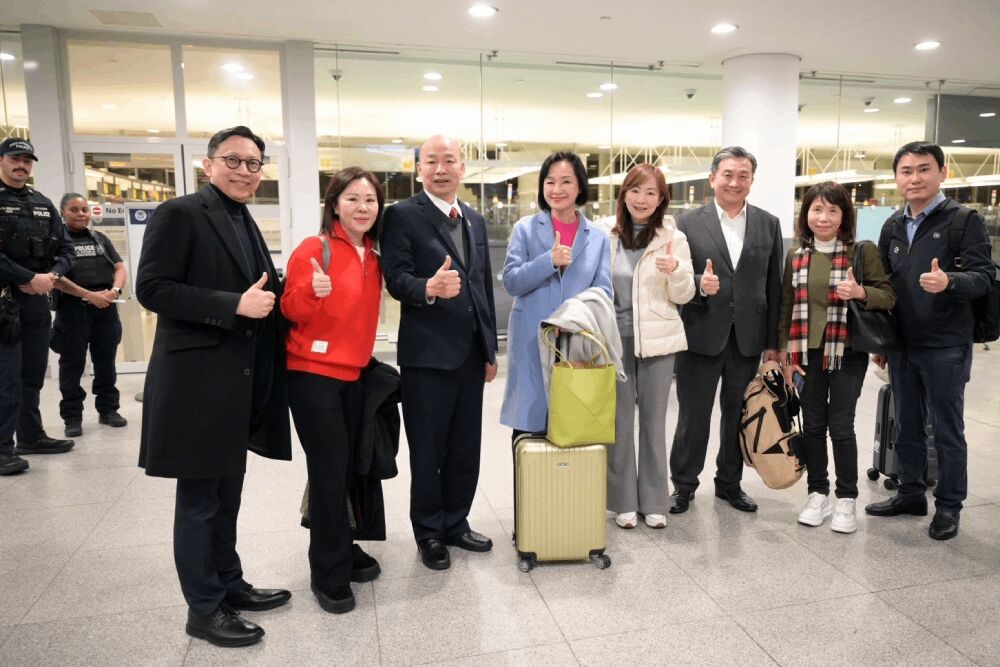 率立院跨黨派賀川普就職 韓國瑜偕僑胞高歌「我們都是一家人」 220 照片來源:立法院