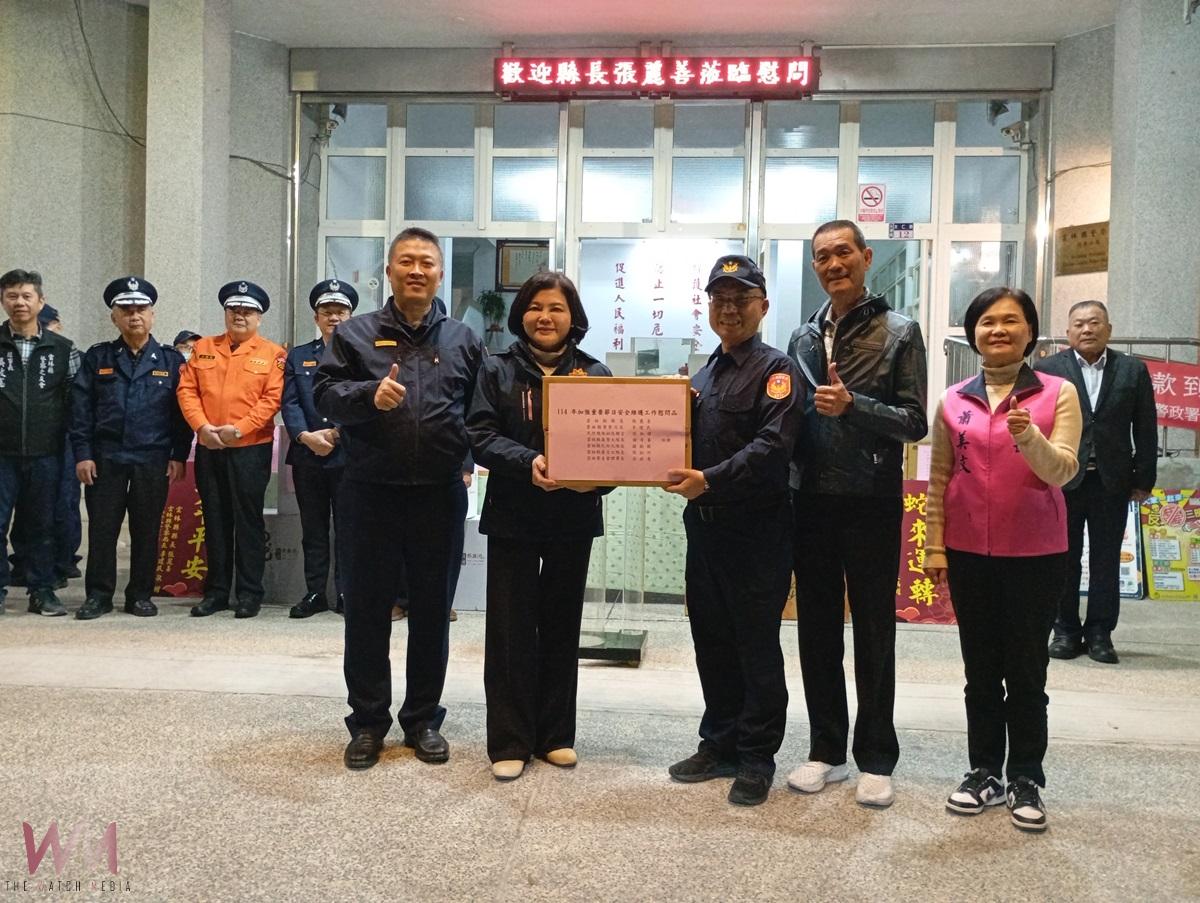 114年春節治安維護正式啟動 縣長張麗善慰勞協勤民力 - https://www.watchmedia01.com