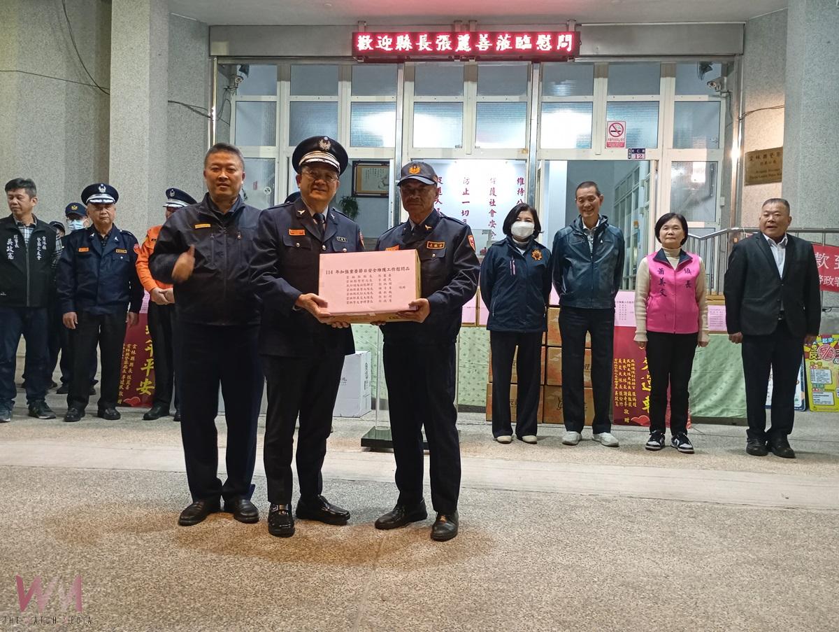114年春節治安維護正式啟動 縣長張麗善慰勞協勤民力 - https://www.watchmedia01.com