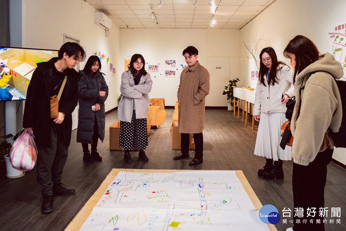 大溪非營利幼兒園創作- 他們認識的大溪地圖。