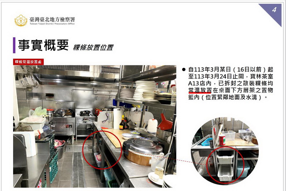 寶林茶室食物中毒案 粿條未冷藏冰存 負責人、廚師5人起訴 244 寶林茶室食物中毒案 粿條未冷藏冰存 負責人、廚師5人起訴 243