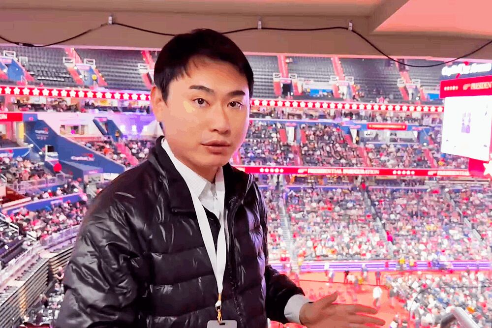 第一線觀察川普演說 陳冠廷:台灣應強化自我防衛、呼應美國利益 219 照片來源:陳冠廷影片截圖及其臉書