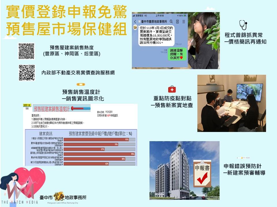 豐原地所「預售屋市場保健組」創新服務　市場透明移居台中更幸福