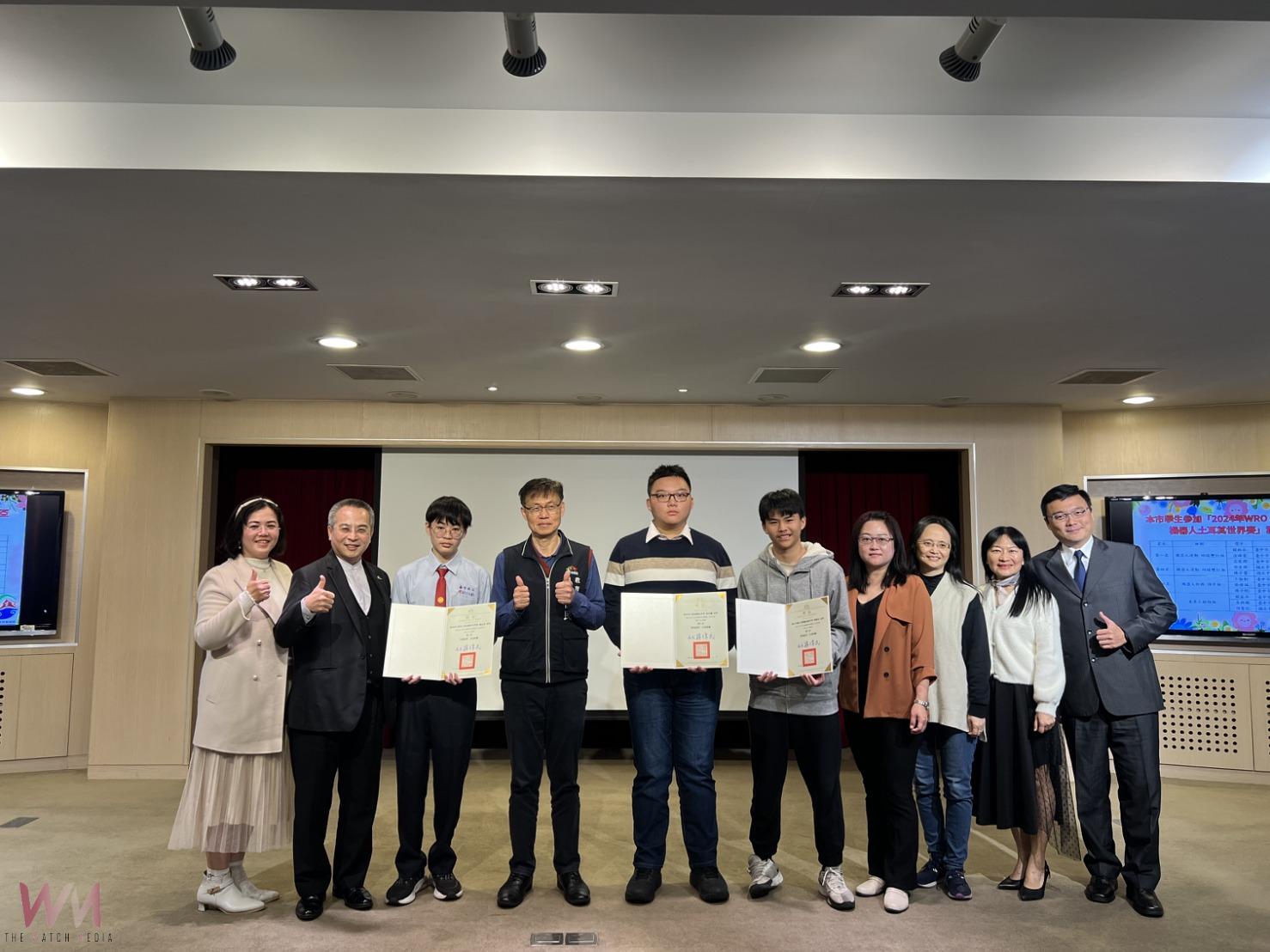 中市學子勇奪WRO 國際奧林匹亞機器人賽大獎 教育局表揚11位獲獎學生 - https://www.watchmedia01.com