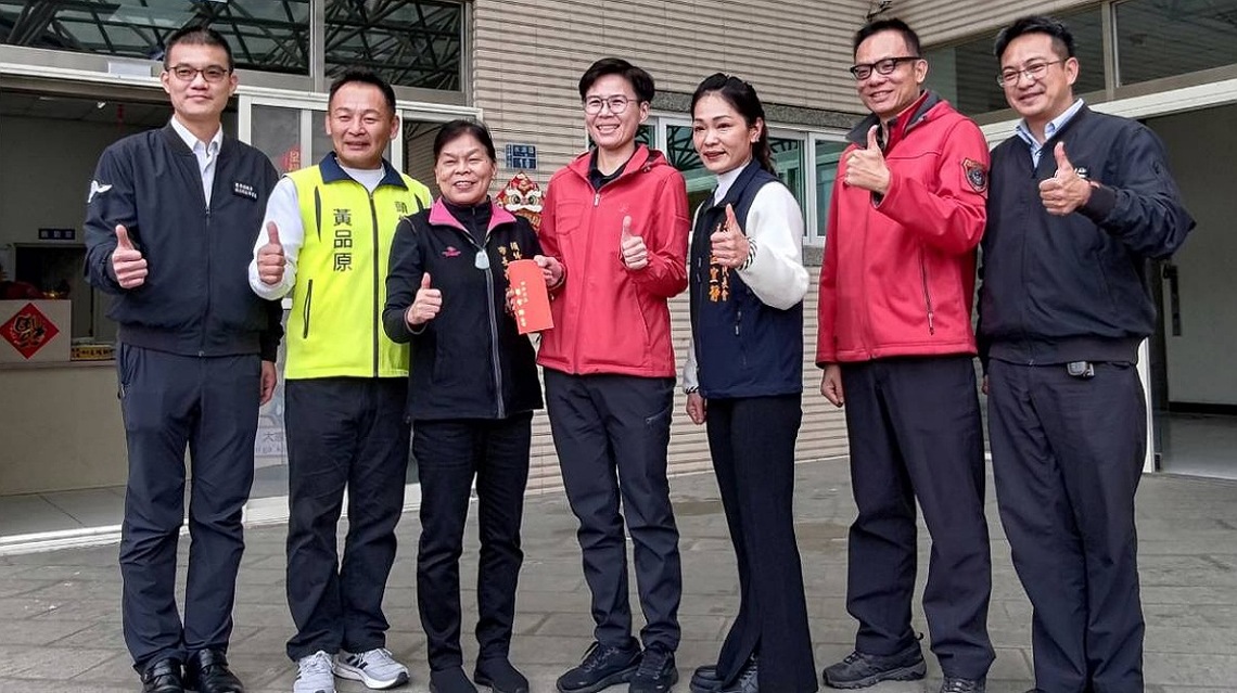頭份市長羅雪珠偕市代會主席 慰勉 114年節安人員