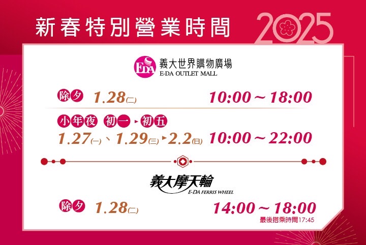 蛇麼玩樂園只要1塊錢 逛街購物春節天天提供免費停車