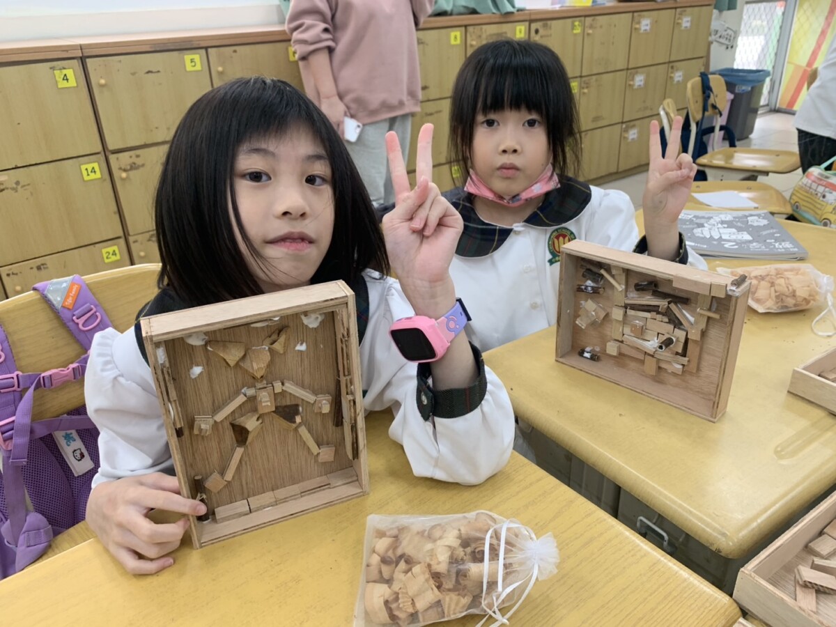 ▲「小考古學家-木木再生」運用廢棄木料重新組合，學生的創意與想像總是令人驚艷。（圖/中華藝校提供）
