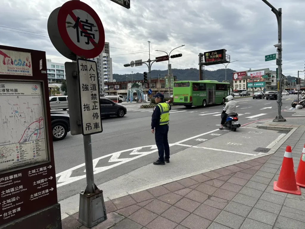 土城警分局已針對中央、承天路口及沿線路段規劃加強交通疏導作為